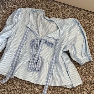 Blue Striped Kids Shirt